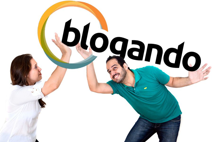 Os jornalistas Simone Bazotti e Marcelo Bueno são os organizadores do Blogando