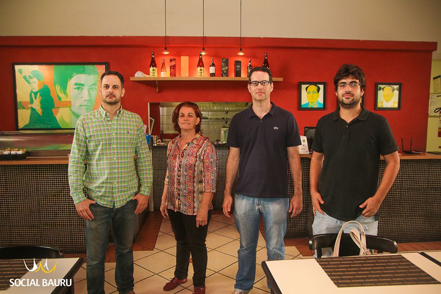 Na foto: Gustavo, Silvia, Igor e Felipe Cunha
