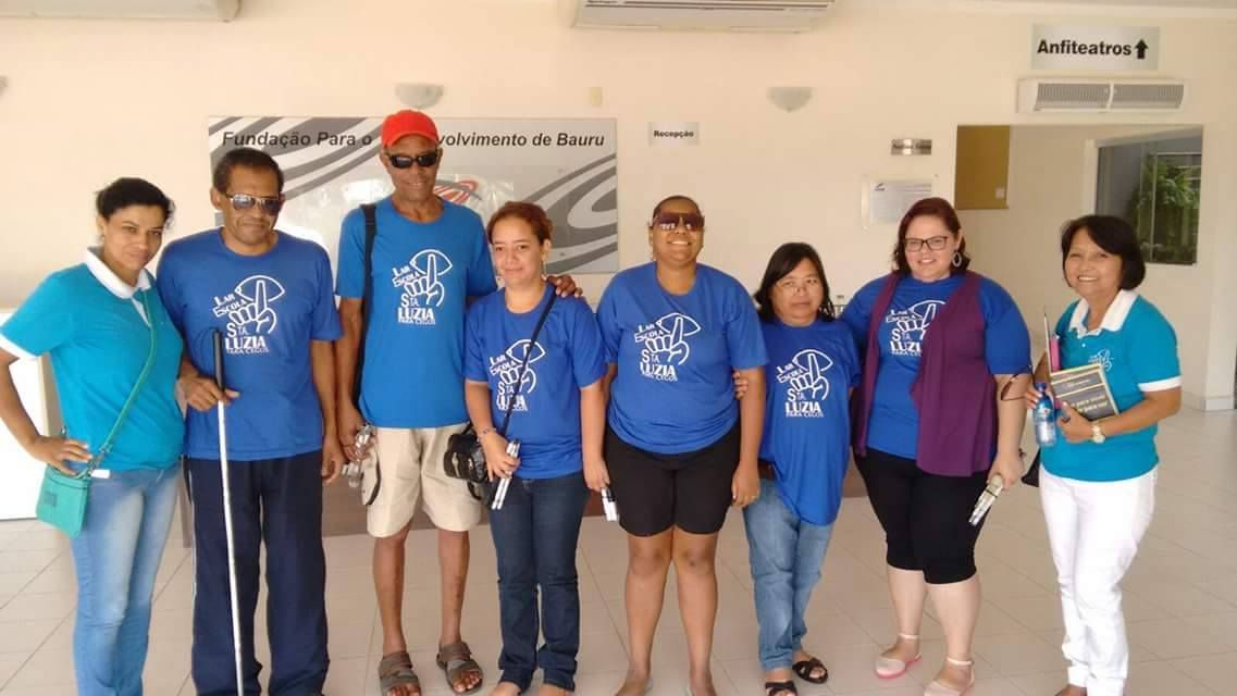 Alunos do Lar Escola Santa Luzia para Cegos