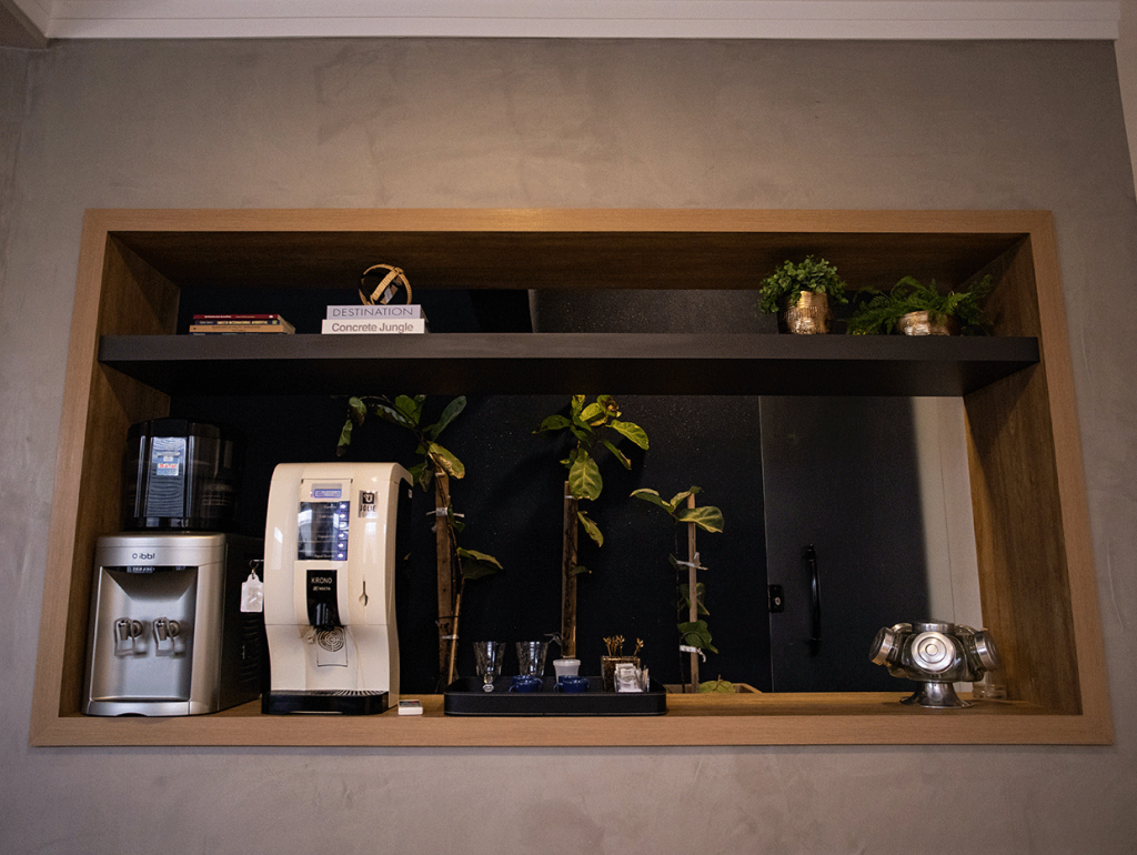 Área do café na imobiliária