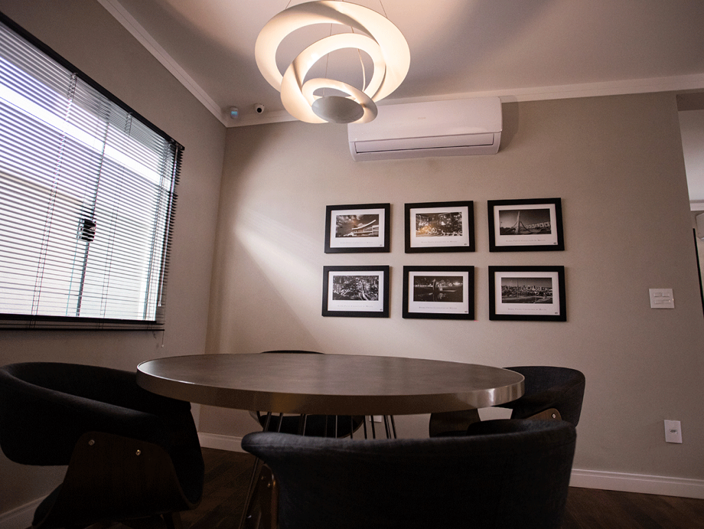Sala de recepção na imobiliária