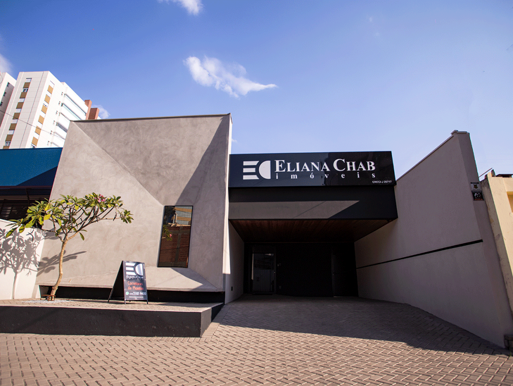 Entrada da imobiliária