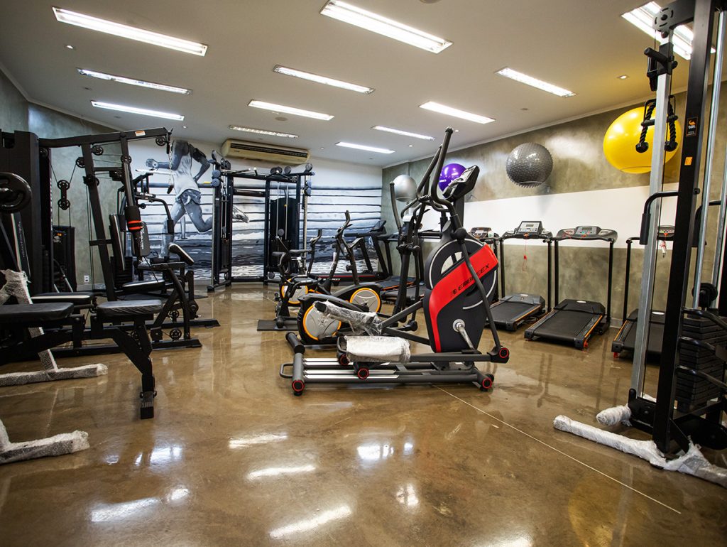 Espaço interior da loja Globo Sports