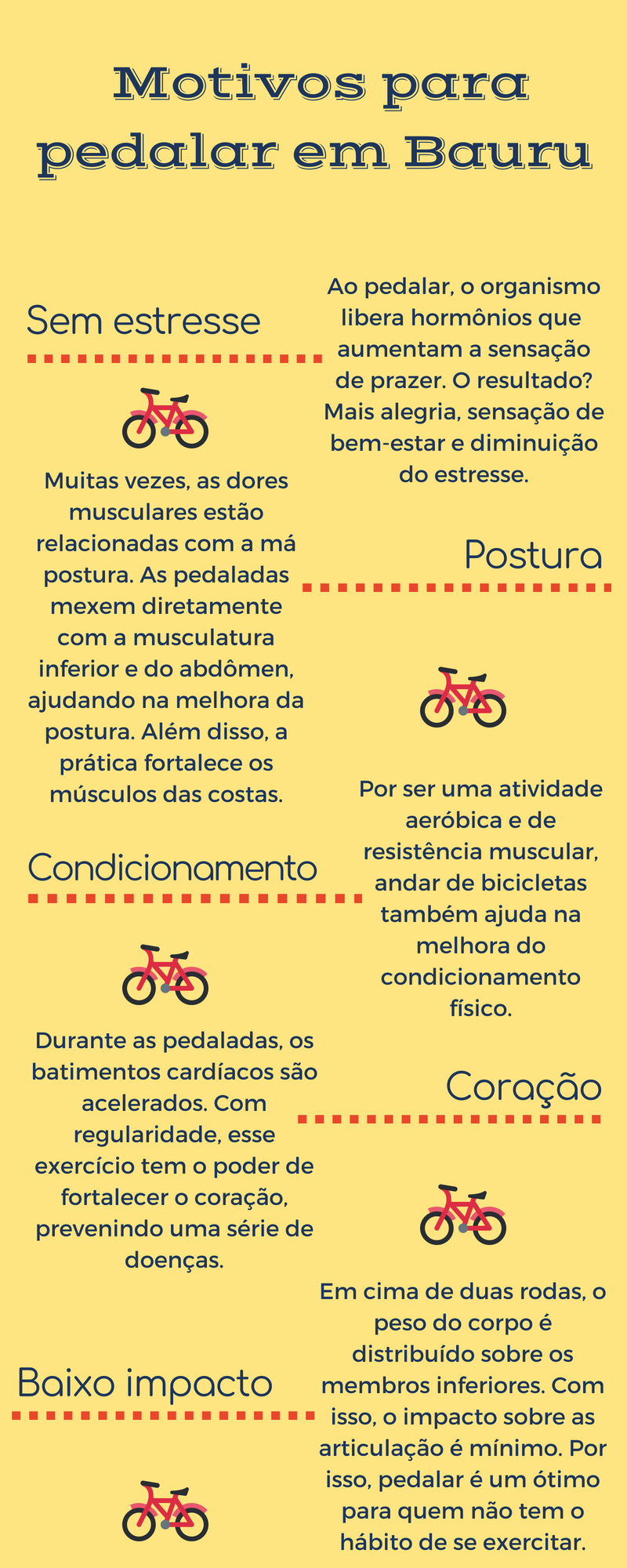 Motivos para pedalar em Bauru
