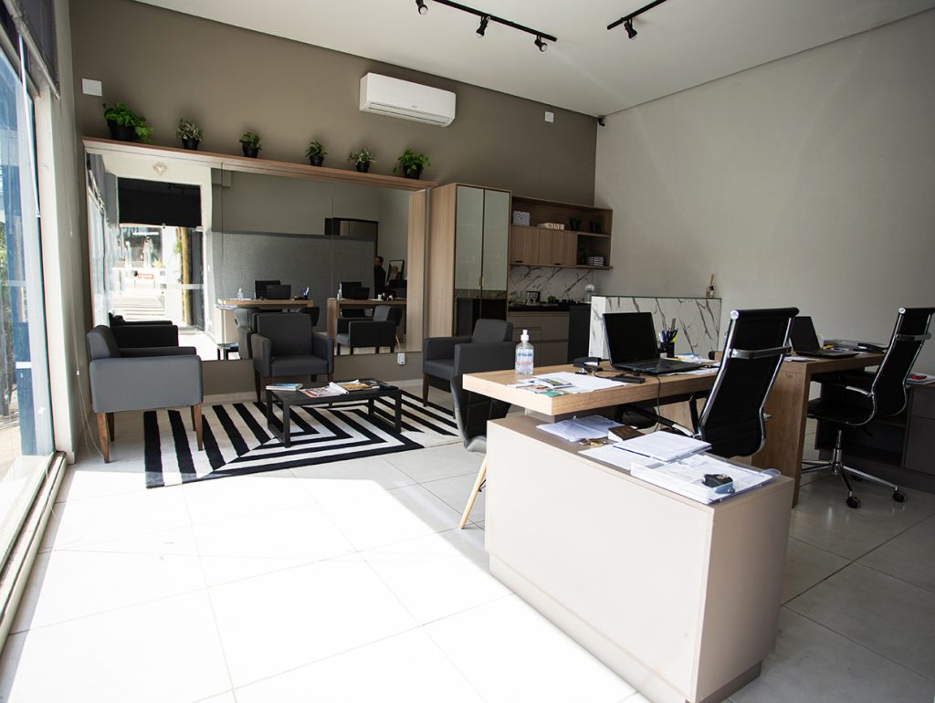 Ambiente da imobiliária