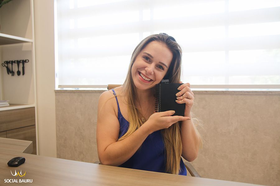A nutricionista Denise Real utiliza agenda desde os 9 anos de idade