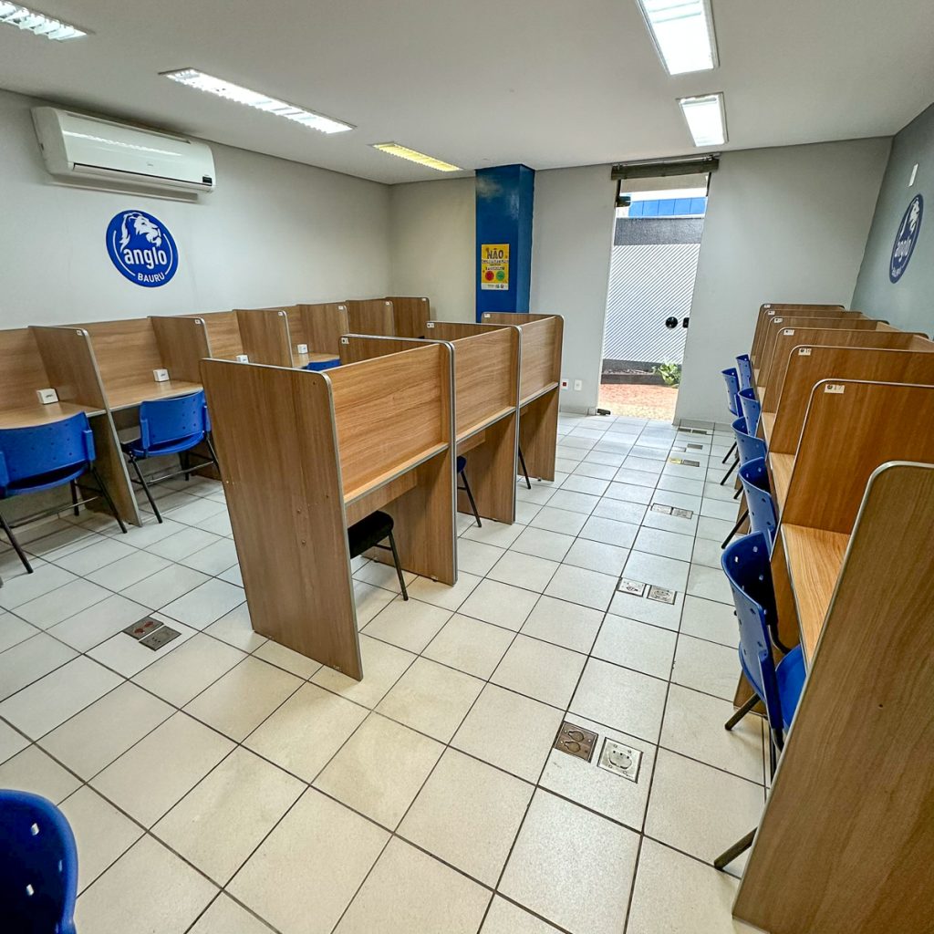 Sala de estudos para passar no vestibular