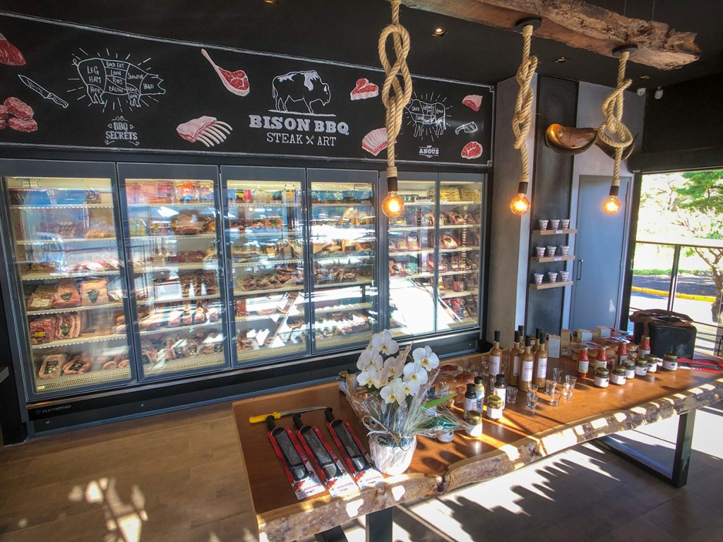 Bison BBQ Steak Art - boutique de carnes