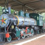 Locomotiva do Bosque da Comunidade em Bauru