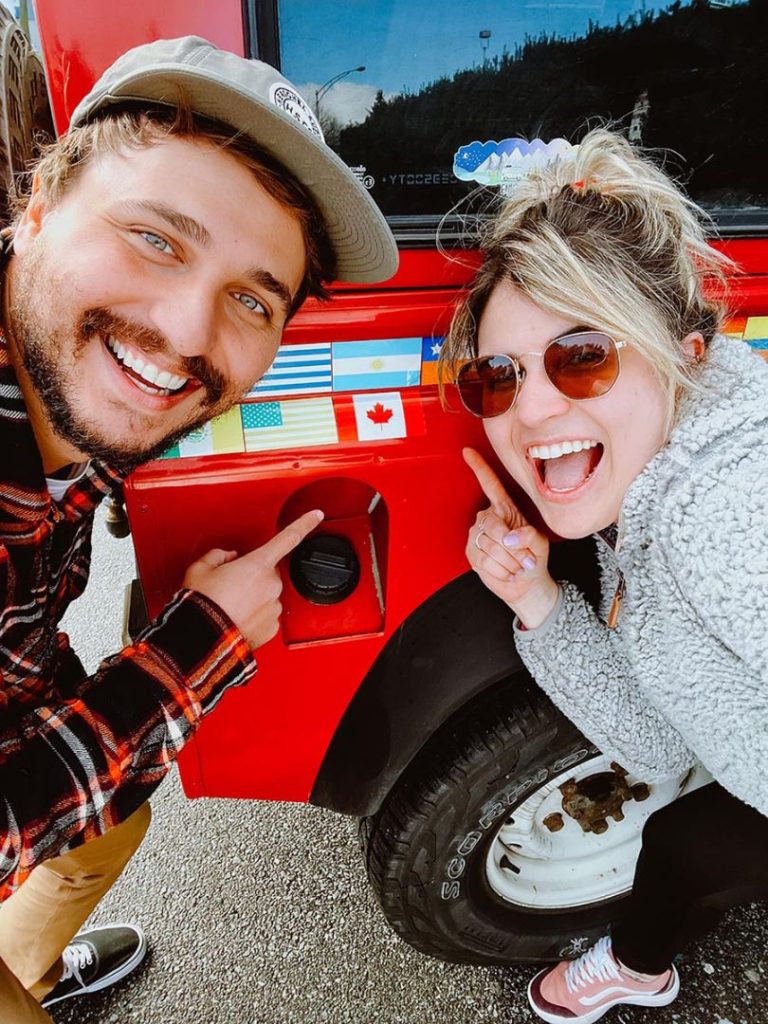 Casal em viagem