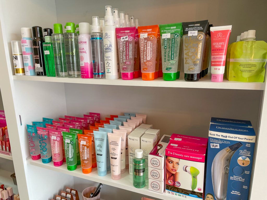 Produtos de maquiagem