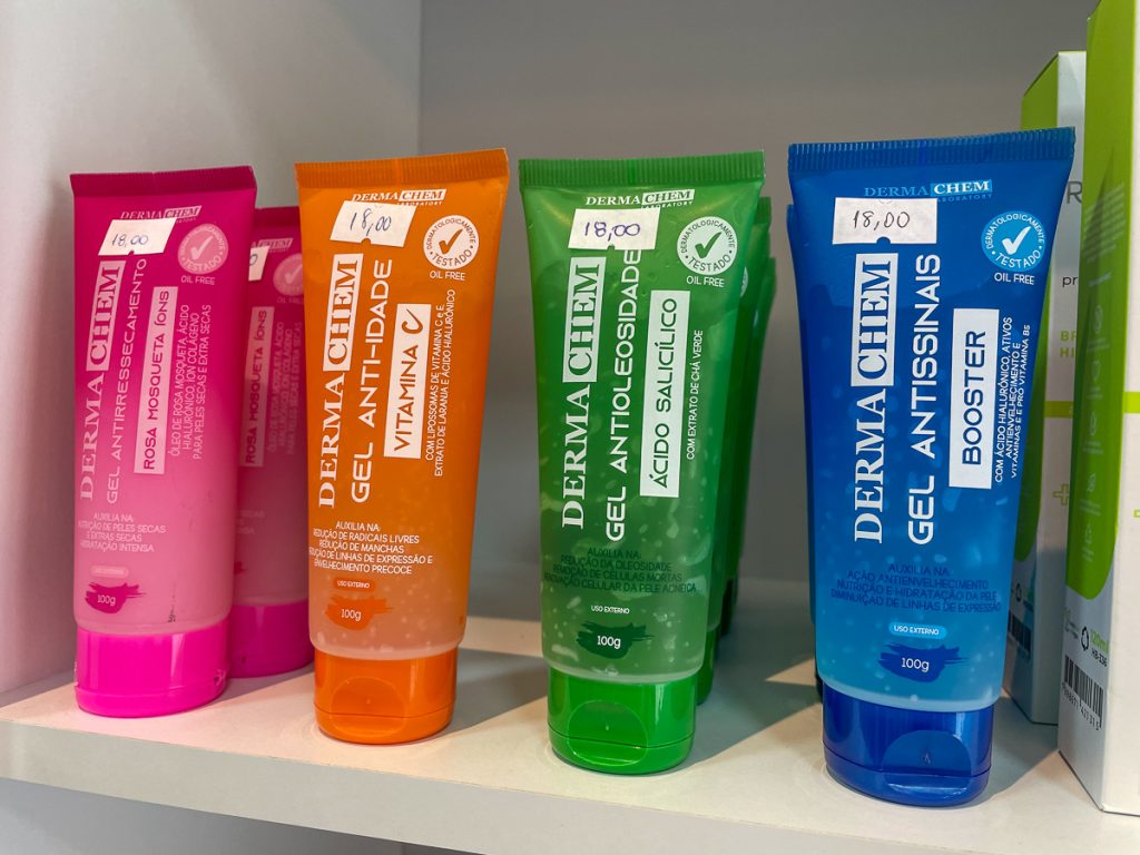 Produtos de maquiagem