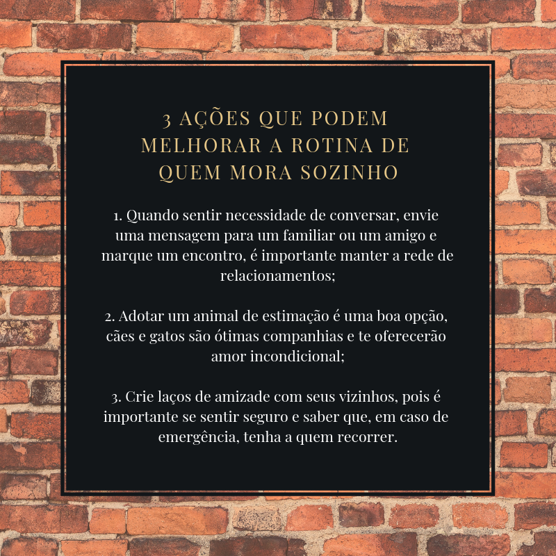 morar sozinho bauru